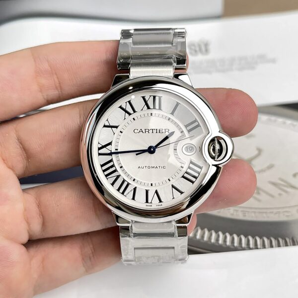 Cartier Ballon Bleu Automatic Silver Dial Unisex Watch WSBB0048 Replica. - Image 7