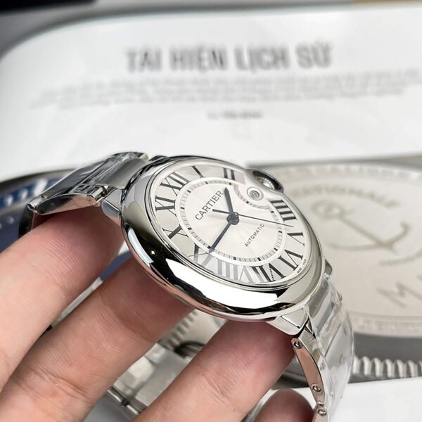 Cartier Ballon Bleu Automatic Silver Dial Unisex Watch WSBB0048 Replica. - Image 3