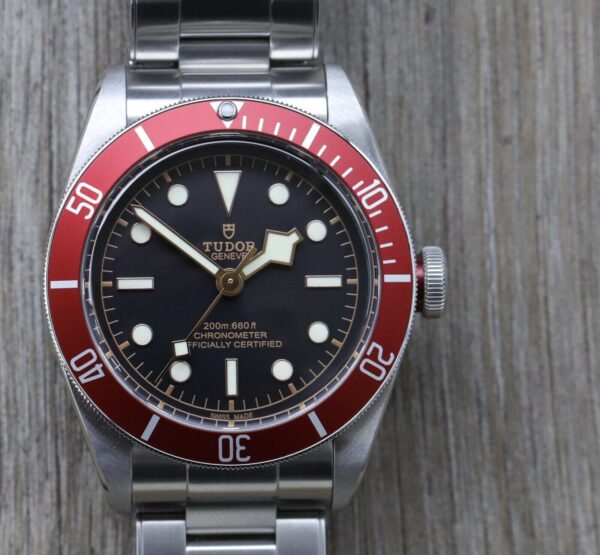 Tudor Heritage Black Bay Red 79230R Black Dial Stainless Steel Men's Watch 41mm ( Replica )