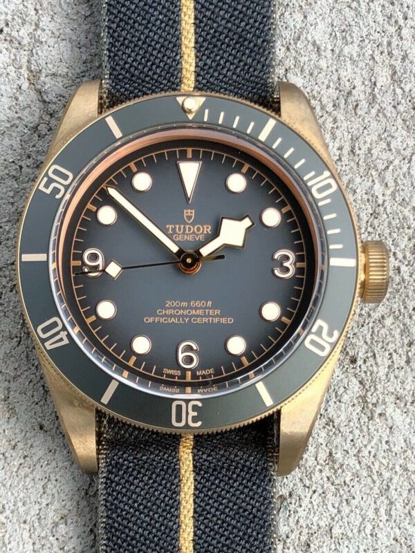 TUDOR Black Bay Bronze M79250BA-0002 43mm Gray Dial Men's Watch ( Replica ) - Image 2