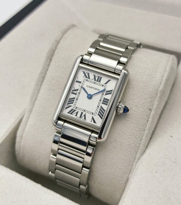 Cartier Tank Must Steel Small WSTA0051 29.5mm x 22mm Men's Watch or Unisex Watch ( Replica ) - Image 4