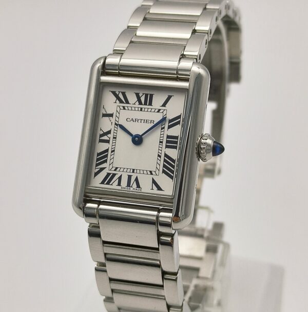 Cartier Tank Must Steel Small WSTA0051 29.5mm x 22mm Men's Watch or Unisex Watch ( Replica ) - Image 7