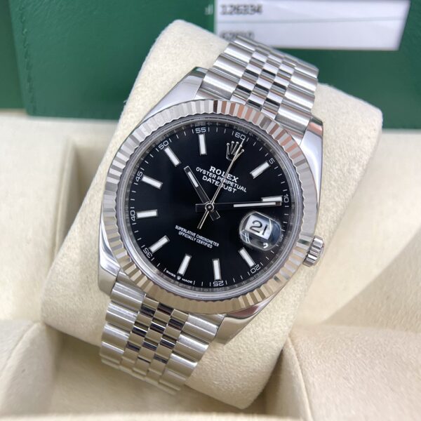 Rolex Steel Datejust 41mm Jubilee Bracelet 126334 Black Dial ( Replica ) - Image 2