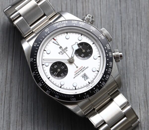 Tudor Black Bay Chrono Panda White Dial 79360N Stainless Steel Men's Watch 41mm ( Replica )