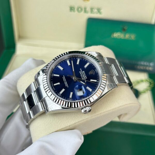 Rolex Datejust 126334 Blue Dial 41mm Stainless Steel Men's Watch, Gift For Him ( Replica ) - Image 4