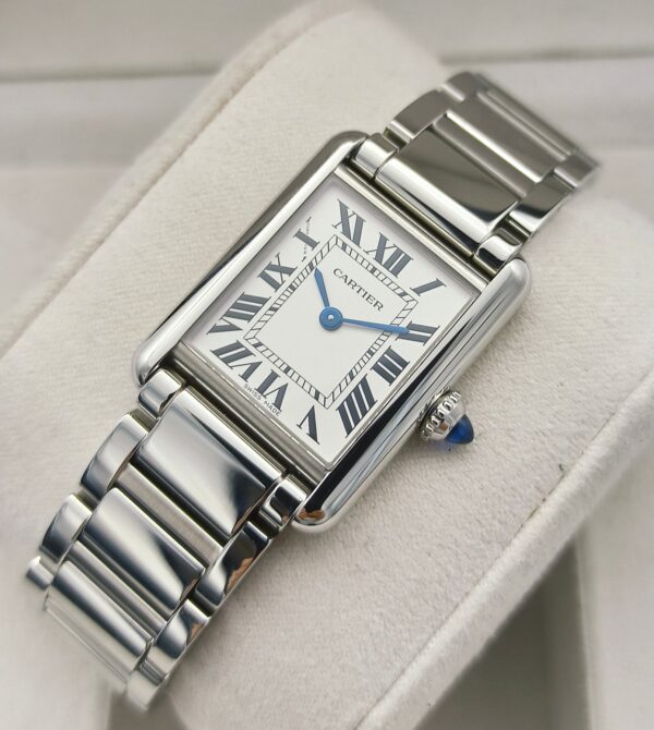 Cartier Tank Must Steel Small WSTA0051 29.5mm x 22mm Men's Watch or Unisex Watch ( Replica ) - Image 5