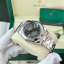 Rolex DateJust 126334 Gray Dial & Green Roman Wimbledon 41mm Stainless Steel Men's Watch, Gift For Him ( Replica )