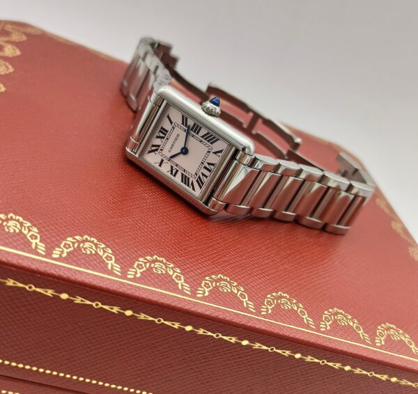 Cartier Tank Must Steel Small WSTA0051 29.5mm x 22mm Men's Watch or Unisex Watch ( Replica ) - Image 10