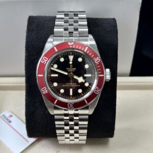 Tudor Black Bay Red Jubilee 7941A1 Black Dial Stainless Steel Men's Watch 41mm ( Replica )