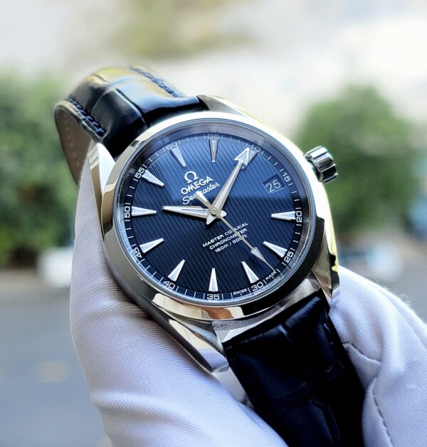 OMEGA Seamaster Aqua Terra - 23113392103001 38.5mm Blue Dial Steel Men's Watch ( Replica ) - Image 3