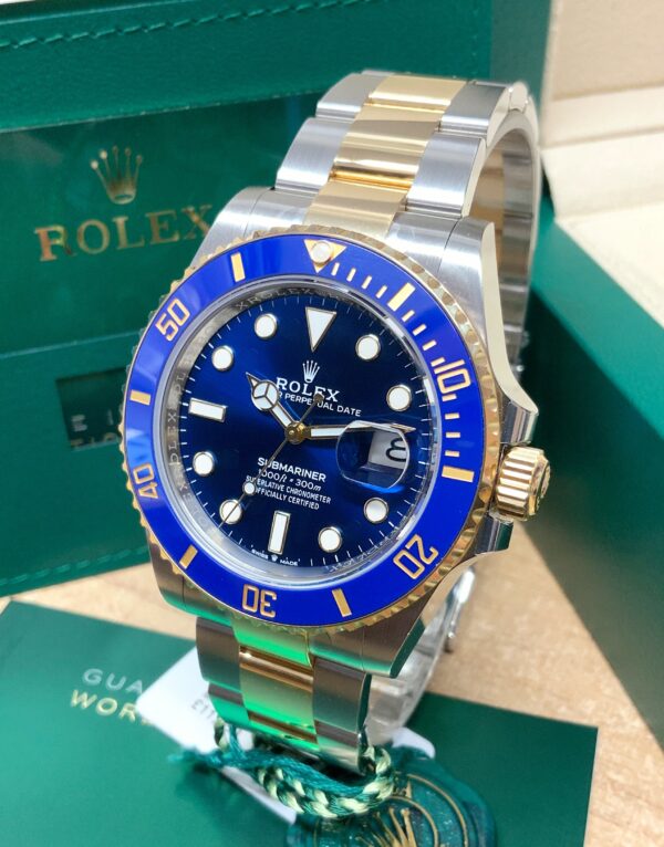 Rolex Submariner 126613LB Two-Tone Yellow Gold Plated & Stainless Steel Blue Dial Men's Watch ( Replica ) - Image 5