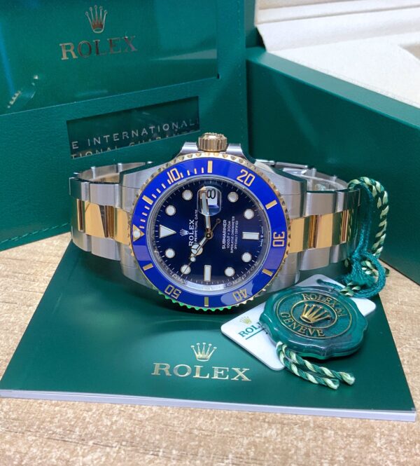 Rolex Submariner 126613LB Two-Tone Yellow Gold Plated & Stainless Steel Blue Dial Men's Watch ( Replica ) - Image 6