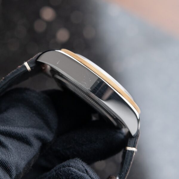 Tudor Black Bay 41mm Stainless Steel 79833MN Men's Watch Black Dial Brown Leather Strap ( Replica ) - Image 6