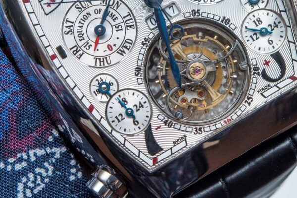 Franck Muller Aeternitas Mega 4 Watch - A Timeless Symbol of Elegance and Craftsmanship Grey Dial Men's Watch ( Replica ) - Image 4